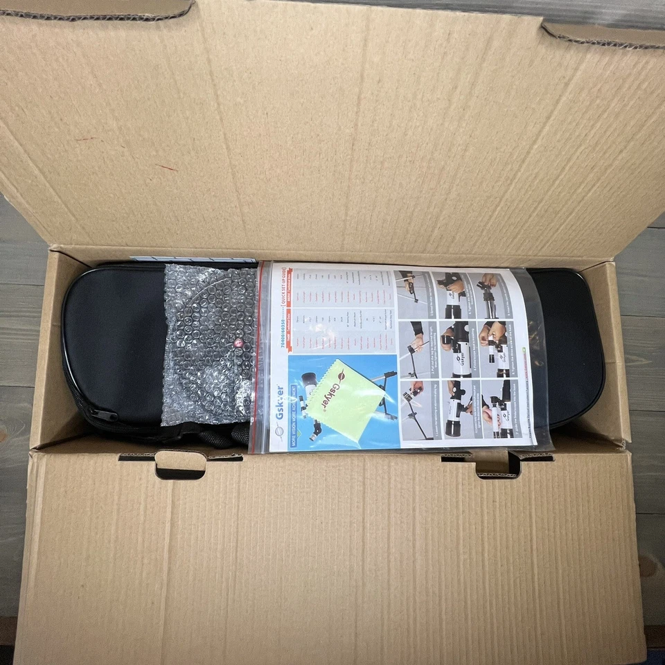 New GSKYER 70400 70mm 400mm AZ Mount Astronomical Refracting Telescope NIB - Image 4 of 4