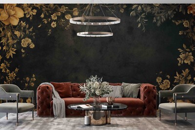 3D Floral Leaf Rose SSmall Daisy Selbstklebende Abnehmbare Tapete Wandbild