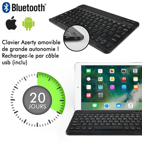 Étui de Protection Blanc avec Clavier Bluetooth pour Tablette Archos vente en gros Oxygen 101S