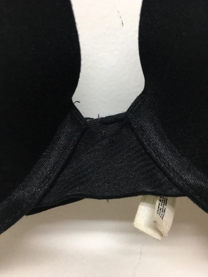 Donna Karan Bra Black Gray Lace 32D Push Up Underwire - Image 2 of 4