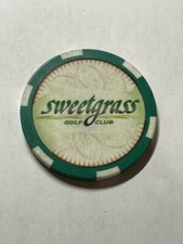 Sweetgrass Golf Club Poker Chip Double-Sided Golf Marker - Harris, Michigan