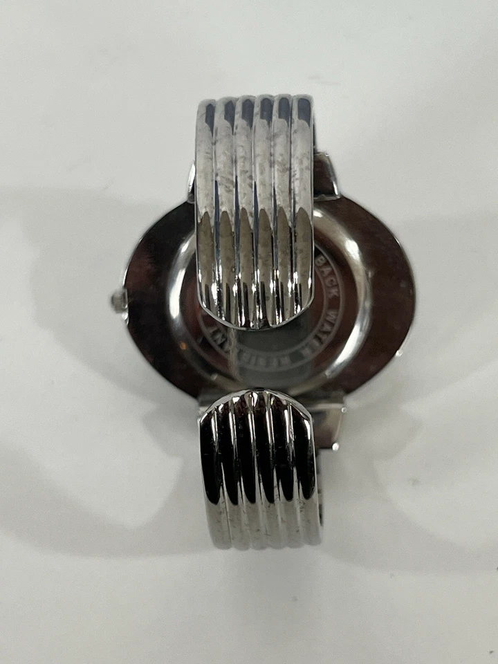 Vintage Genoa Turquoise Domed Watch with Rhinestones Cuff Flex Band NEW - Image 4 of 4