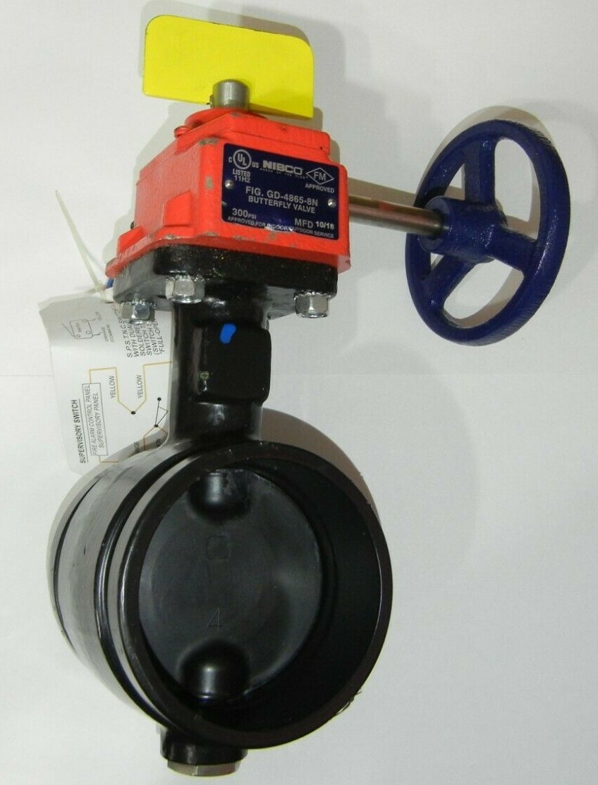 Nibco GD-4865-8N Ductile Iron Grooved End Butterfly Valve w