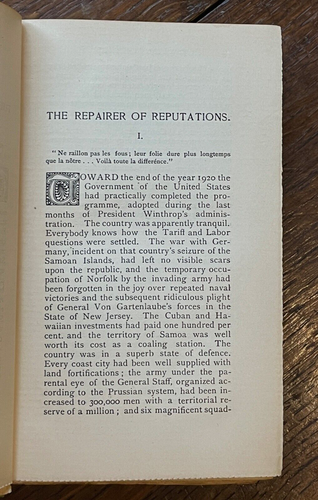 THE KING IN YELLOW - Robert Chambers, TRUE 1st/1st 1895 - SUPERNATURAL HORROR - Imagen 6 de 9