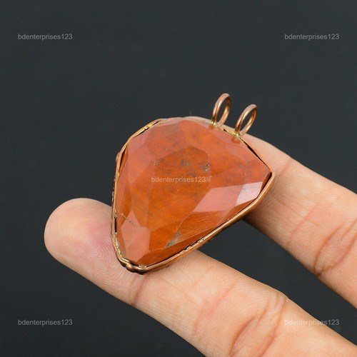 Sacral Chakra Natural Carnelian New Electroformed Elegant Pendant Jewelry Copper - Picture 11 of 11