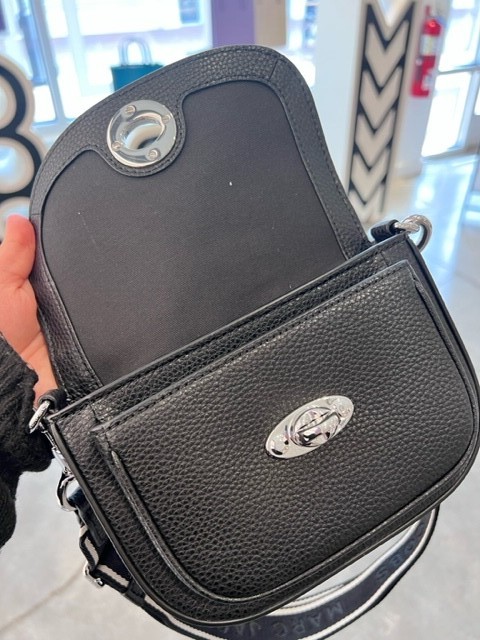 Marc Jacobs The Turn Lock, Logo, Leather Crossbody Mini Bag Marc Jacobs The Turn Lock, Logo, Leather Crossbody Mini Bag