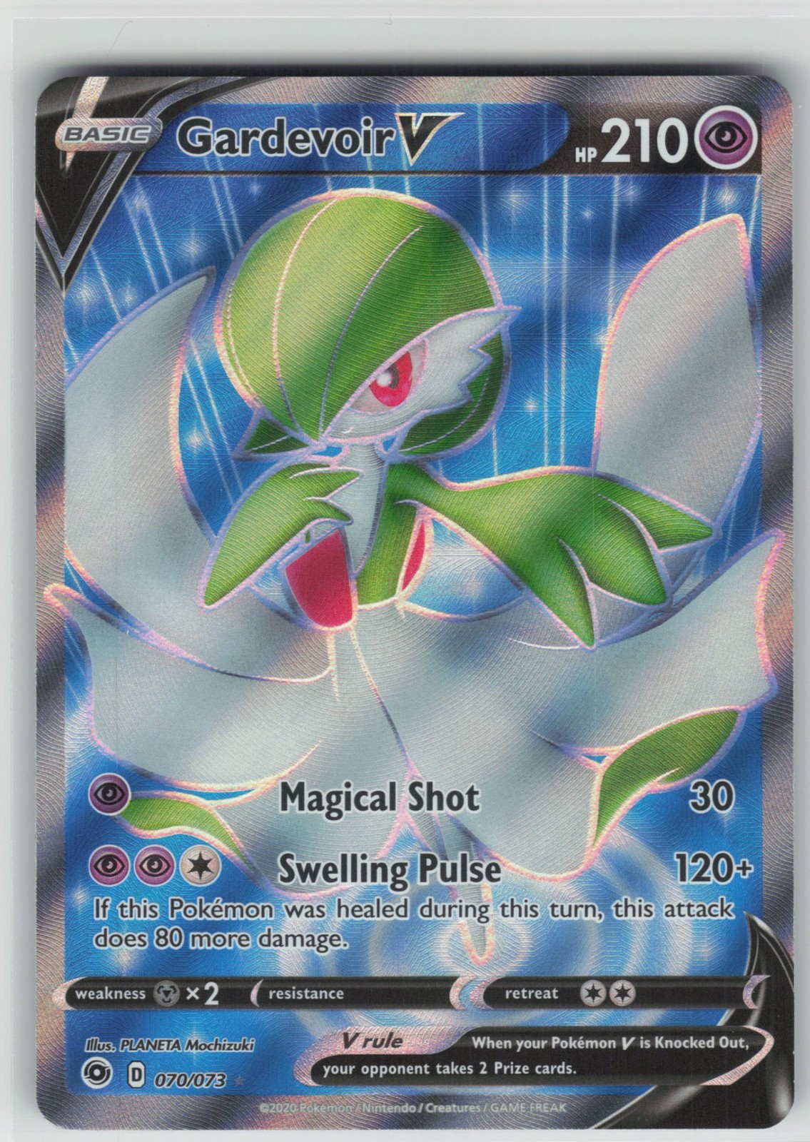 Gardevoir V (Full Art) Holofoil Champion's Path [CHP - 70/73] Pokemon NM