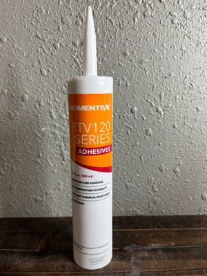 Momentive RTV123 Black Adhesive Silicone Sealant RTV120 Series Low Odor 10.1 oz