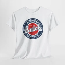 Vintage Style Buick Authorized Service Tee Gilden Unisex Cotton Shirt GM Car Fan