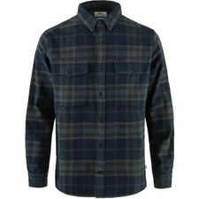 Fjallraven Ovik Twill Long Sleeve Shirt -  Dark Navy Small Relaxed fit
