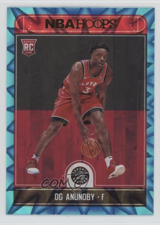 2017-18 Panini NBA Hoops Teal Explosion OG Anunoby #273 03mh