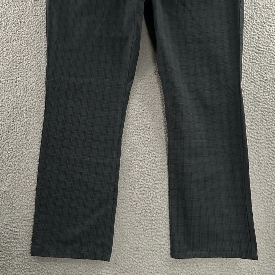 Pantalones Kenneth Cole para hombre azules negros talla 38x30* Pon 5 a cuadros 100 % algodón Foto 3 de 4