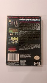 NOBUNAGA'S AMBITION Nintendo NES Complete CIB W/ Poster Map Manual Registration