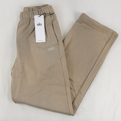 Alo Yoga Accolade Straight Leg Sweatpants In Gravel W/ Pockets - Unisex Size XS