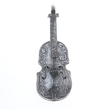 Sterling Miniature Violon Réplique 14cm - 925 Figuratif Paysage Table D √ Cor