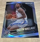 2024-25 Panini Prizm Black Cason Wallace Silver Prizm Auto #20 Thunder