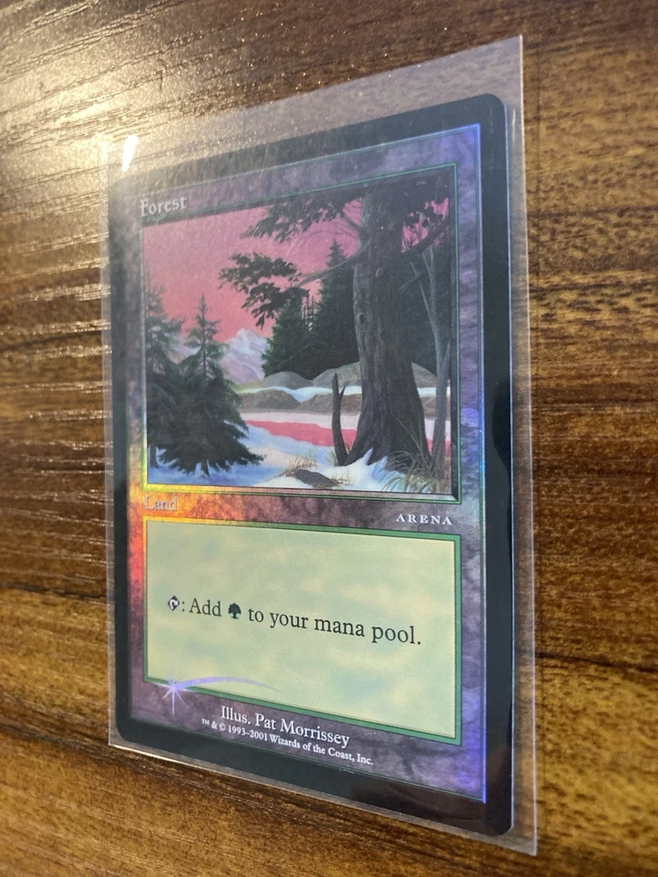 MTG✨Arena League PROMO 2001 FOREST FOIL (Ice Age)✨Arena NM/MINT Land UNPLAYED - Image 4 of 4