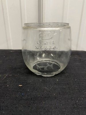 Vintage Dietz D-Lite Lantern Replacement Globe Loc-Nob NY USA Glass Globe Lens