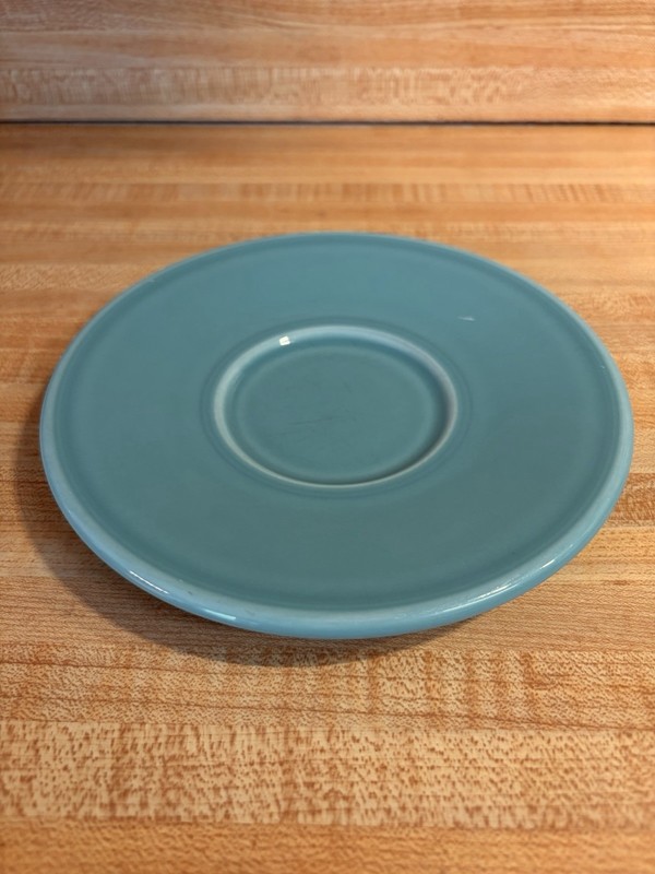Turquoise Homer Laughlin Fiestaware Retired Jumbo Mug Saucer ONLY