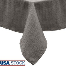 Chic Rustic Water Resistant Wrinkle Resistant Tablecloth Machine Washable Woven