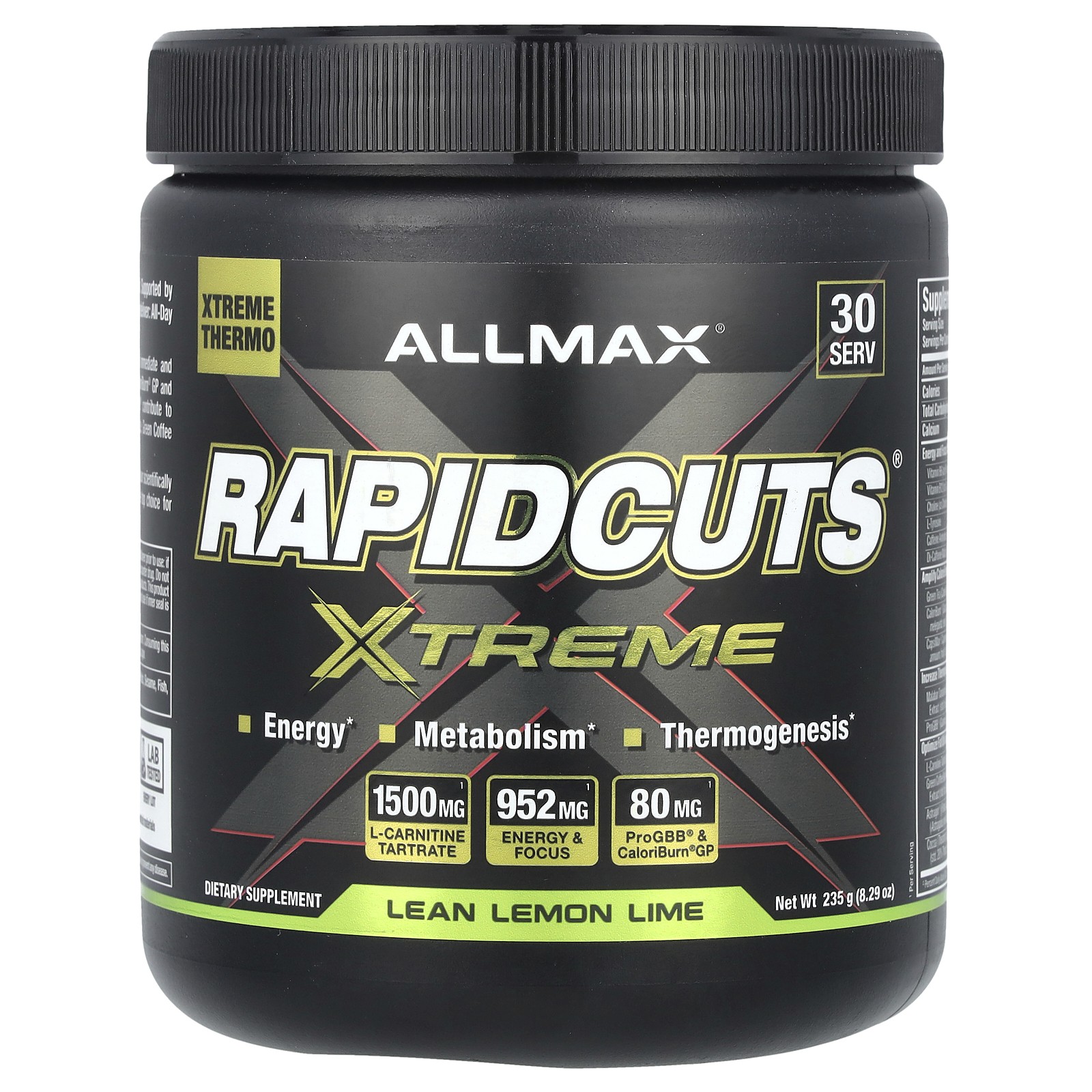 Rapidcuts Xtreme Нежирный лимон-лайм 829 унции 235 г 6890₽