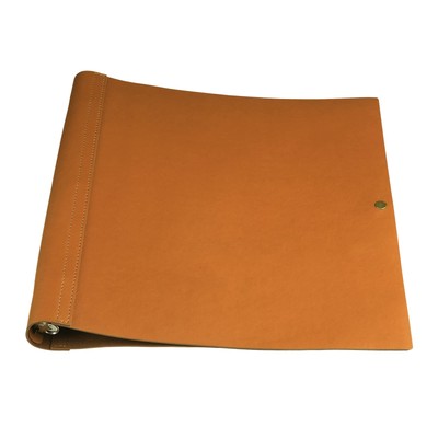 Leather 3 Ring Binder Holds 8.5 x 11 Inch Paper Binder Organizer Vintage Faux...