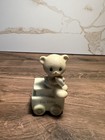 1985 Precious Moments Baby Bear Train Figure w/ Box New Born Birthday Series — photo 10