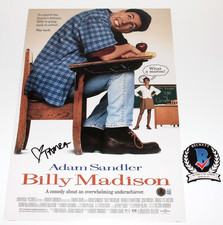 DIRECTOR TAMRA DAVIS SIGNED 'BILLY MADISON' 12x18 MOVIE POSTER BAS BECKETT COA