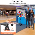 WinSpin 24" 3in1 Prize Wheel with Mobile Base Spinning Raffle Trade Show Market — photo 3