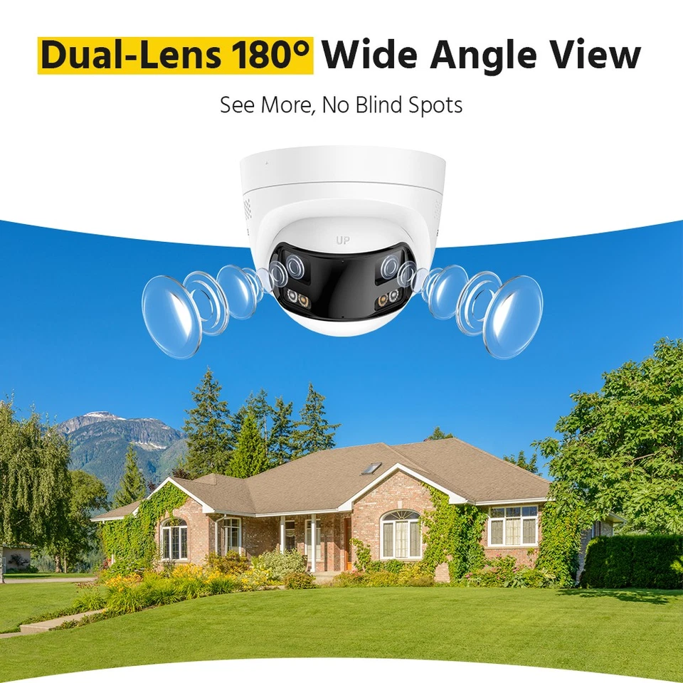 Cámara de seguridad ANNKE 6MP POE lente doble exterior color noche audio bidireccional FCD600 Foto 2 de 4