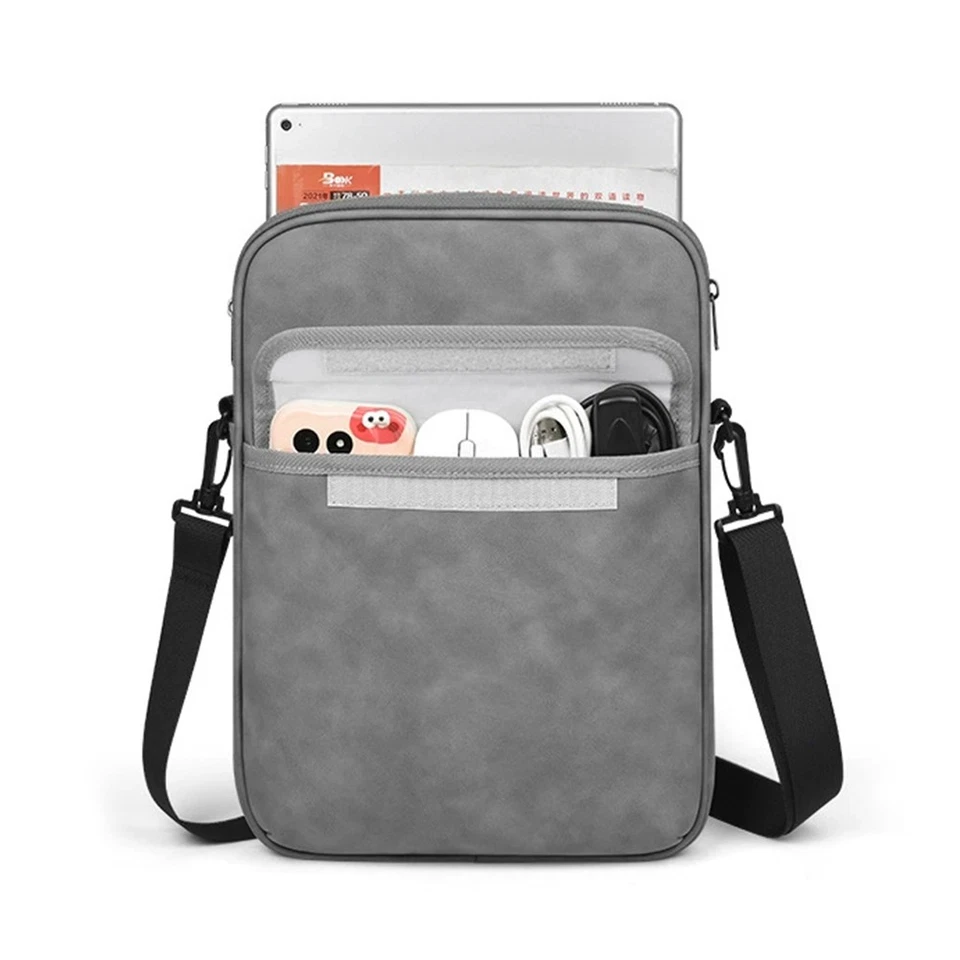 For iPad 9-13 Inch Tablet Sleeve Bag Handle Carrying Case with Shoulder Strap - Image 3 of 4