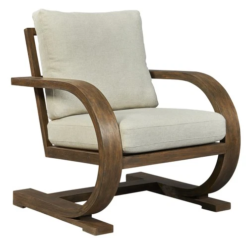 Uttermost 23042 Bedrich 30"W Accent Chair - Weathered Pecan - Picture 6 of 7