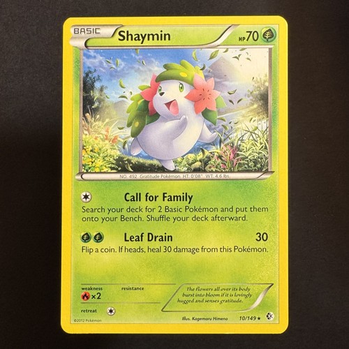 Shaymin - 10/149 - Boundaries Crossed - Pokemon - Rare - Played