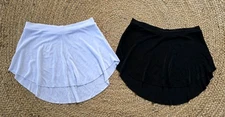 LOT  Bullet Pointe Ballet Skirt Short Dance Skirt Pro Adult Medium Black White