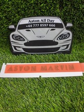 Genuine Aston Martin Silver Chrome Rear Script Text Badge Jy53001b40a 20cmx17mm Genuine Aston Martin Silver Chrome Rear Script Text Badge Jy53001b40a 20cmx17mm