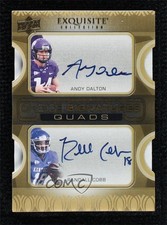 2011 Exquisite Collection Andy Dalton Randall Cobb Shane Vereen #DCVR Auto 0p5