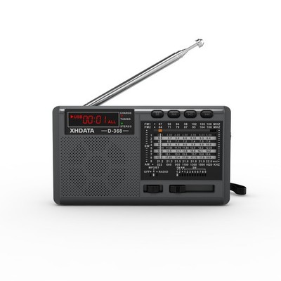Portable Digital Radio D368 AM/FM/SW Stereo Home Radio Recorder for Senior Gift