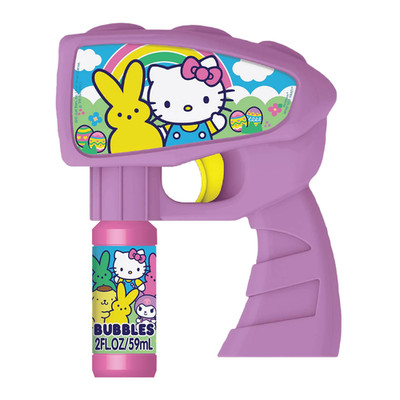 NEW Hello Kitty Peeps Bubble Blaster Toy 2oz Easter Kids Outdoor Fun Gift