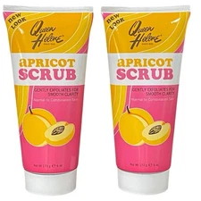 Queen Helene Apricot Scrub Normal to Combination Skin Lot Of 2 Tubes New