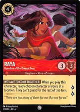 Raya Guardian of the Dragon Gem 122/204 Ursula's Return Disney Lorcana 017139