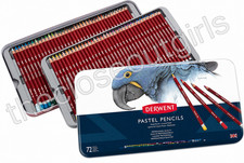 Derwent Pastel Pencils, 4mm Core, Metal Tin, 72 Count (32996) Brand New