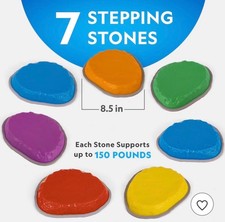 7 Pc Kids Balance Stepping Stones Set Colorful Sensory Steps Non-Slip