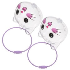 2 Pcs Cat Hair Keychain Pet Storage Box Memorial for Keepsake Display