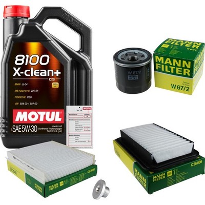 MANN Inspektionspaket 5L Motul 5W-30 für Suzuki Swift IV 1.2