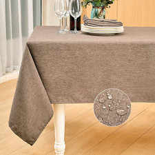Rectangle Table Cloth Linen Farmhouse Tablecloth Waterproof Anti-Shrink