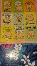 Vintage Ziggy Stickers American Greetings Cartoon Comic 1 Sheet