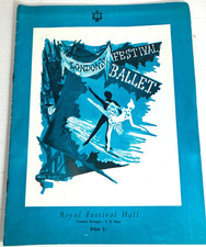 London's Festival Ballet Programme Royal Festival Hall 1956