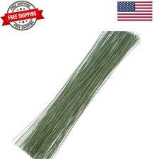 200 Pcs 26 Gauge Crafts Florist Green for Crafts Bouquet Stem Wreath Making F...