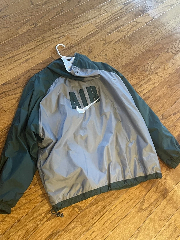 Nike Air Jacket L Colorblock Cortavientos Sudadera con Capucha Anorak Centro Swoosh Para Hombres Grande Foto 2 de 4