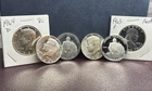 Rare 90% Silver Lot Franklin, JFK & Washington Proof & BU Halves – Gorgeous Set